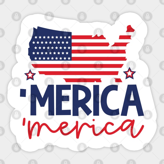 Fourth of July (4th of july) Sticker by Graphic tees